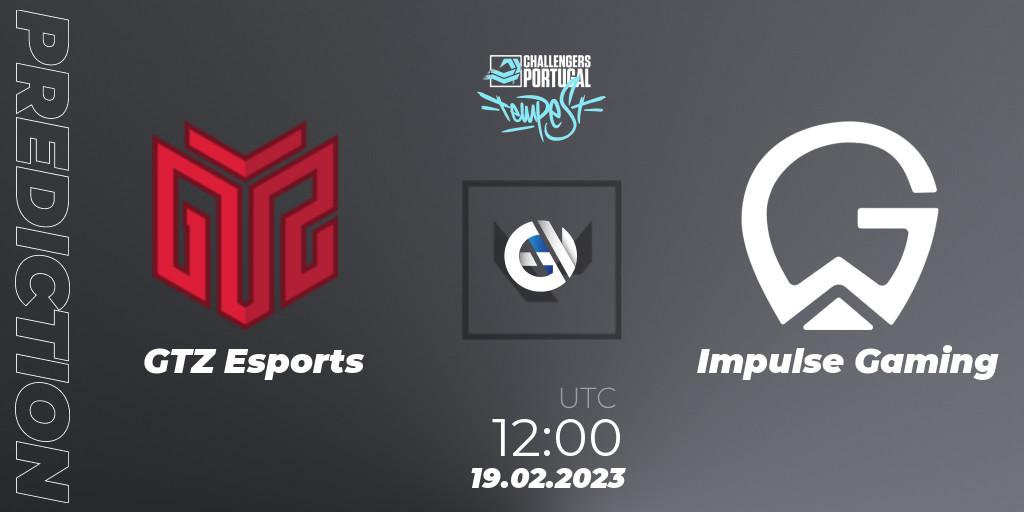 Pronóstico GTZ Esports - Impulse Gaming. 19.02.2023 at 12:00, VALORANT, VALORANT Challengers 2023 Portugal: Tempest Split 1