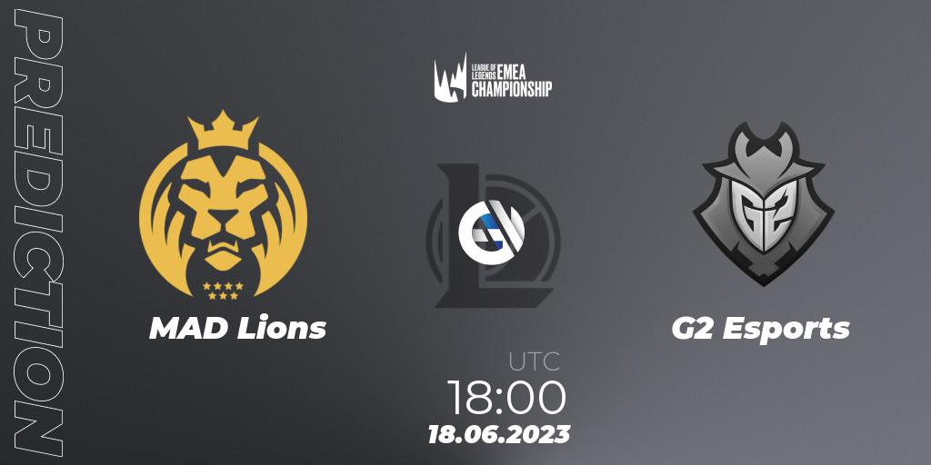 Pronóstico MAD Lions - G2 Esports. 18.06.23, LoL, LEC Summer 2023 - Regular Season