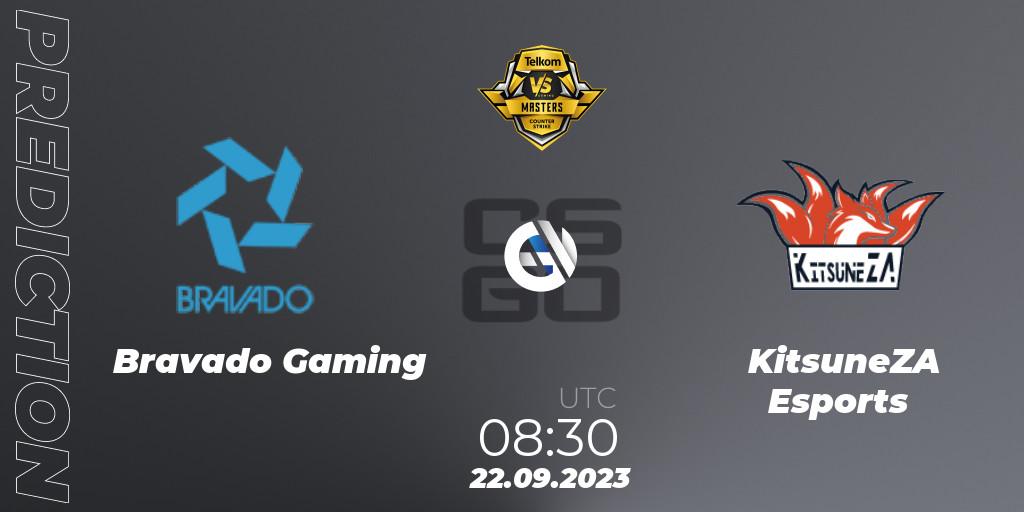 Pronóstico Bravado Gaming - KitsuneZA Esports. 22.09.2023 at 08:30, Counter-Strike (CS2), VS Gaming League Masters 2023