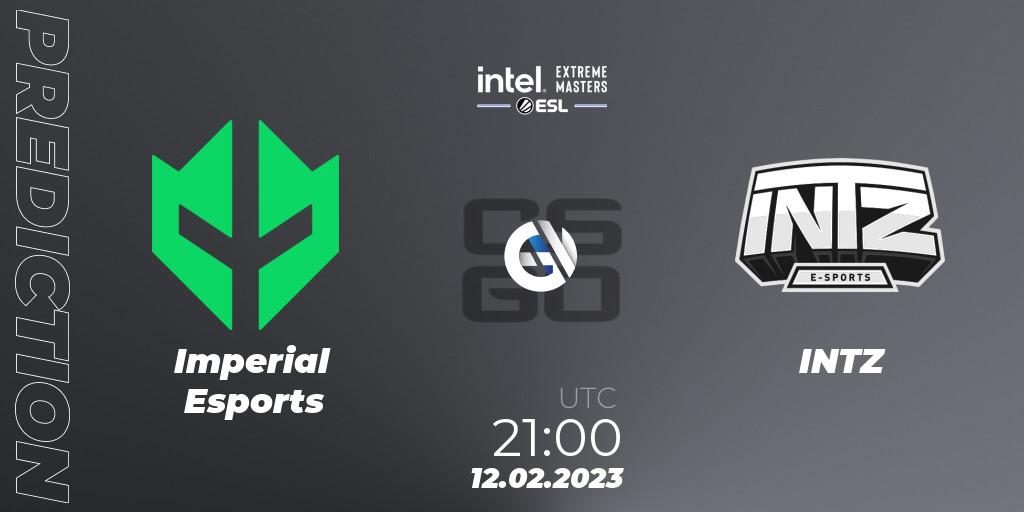 Pronóstico Imperial Esports - INTZ. 12.02.2023 at 20:35, Counter-Strike (CS2), IEM Brazil Rio 2023 South America Open Qualifier 2