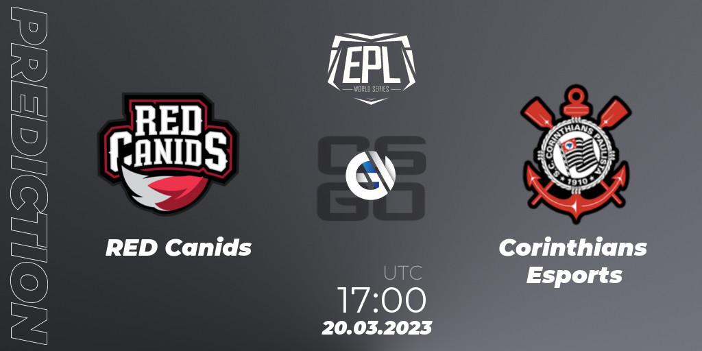 Pronóstico RED Canids - Corinthians Esports. 20.03.23, CS2 (CS:GO), EPL World Series: Americas Season 3