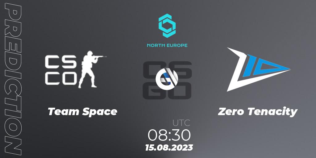 Pronóstico Team Space - Zero Tenacity. 15.08.2023 at 08:30, Counter-Strike (CS2), CCT North Europe Series #7