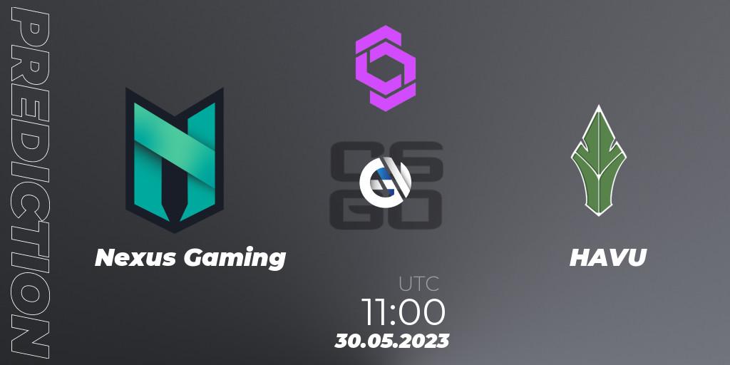 Pronóstico Nexus Gaming - HAVU. 30.05.23, CS2 (CS:GO), CCT West Europe Series 4