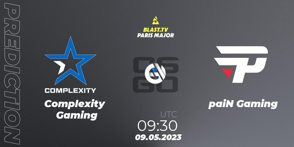 Pronóstico Complexity Gaming - paiN Gaming. 09.05.2023 at 09:30, Counter-Strike (CS2), BLAST Paris Major 2023 Challengers Stage