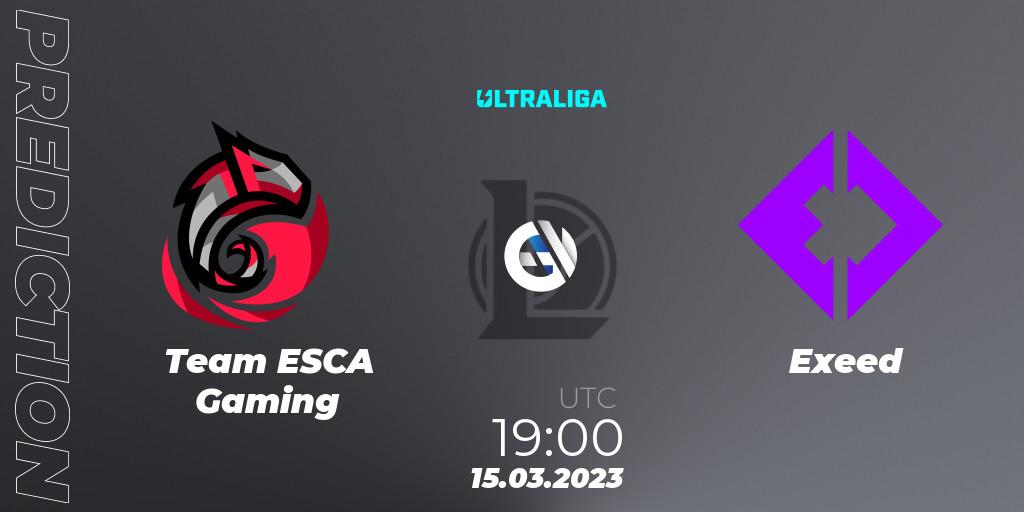 Pronóstico Team ESCA Gaming - Exeed. 08.03.2023 at 19:00, LoL, Ultraliga Season 9 - Group Stage