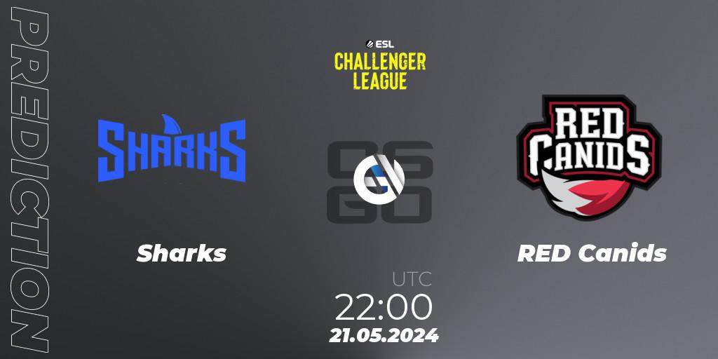 Pronóstico Sharks - RED Canids. 21.05.2024 at 22:00, Counter-Strike (CS2), ESL Challenger League Season 47: South America
