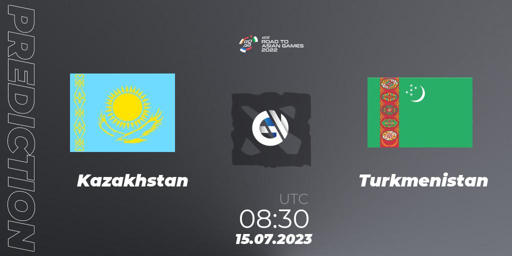 Pronóstico Kazakhstan - Turkmenistan. 15.07.23, Dota 2, 2022 AESF Road to Asian Games - Central Asia