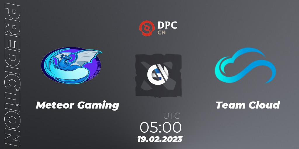 Pronóstico Meteor Gaming - Team Cloud. 19.02.2023 at 04:59, Dota 2, DPC 2022/2023 Winter Tour 1: CN Division II (Lower)