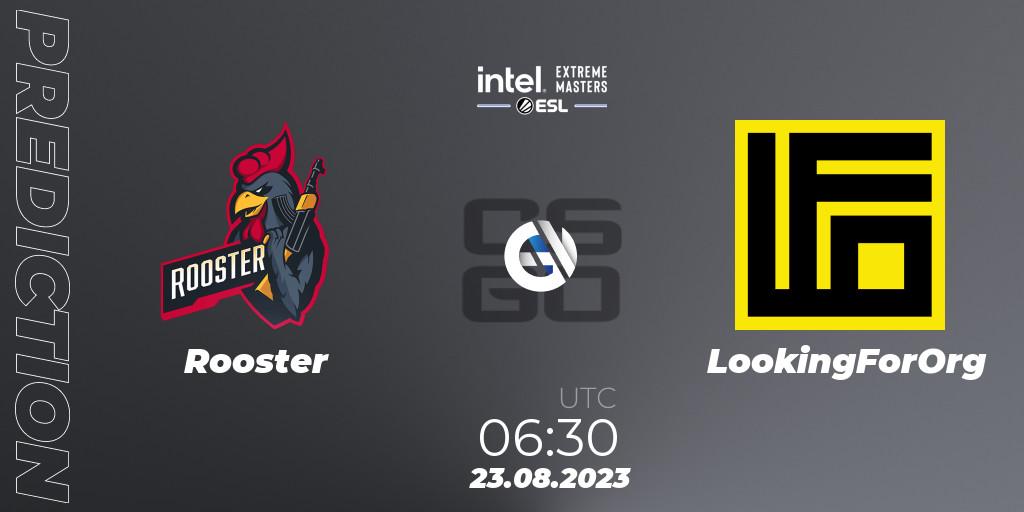 Pronóstico Rooster - LookingForOrg. 23.08.2023 at 06:30, Counter-Strike (CS2), IEM Sydney 2023 Oceania Closed Qualifier
