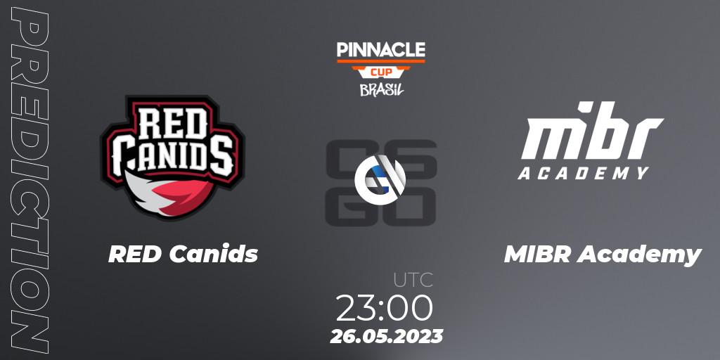 Pronóstico RED Canids - MIBR Academy. 26.05.2023 at 20:00, Counter-Strike (CS2), Pinnacle Brazil Cup 1