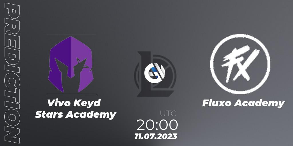 Pronóstico Vivo Keyd Stars Academy - Fluxo Academy. 11.07.2023 at 20:00, LoL, CBLOL Academy Split 2 2023 - Group Stage