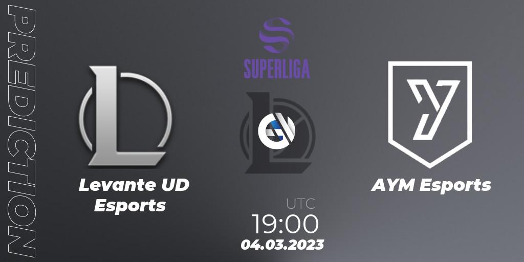 Pronóstico Levante UD Esports - AYM Esports. 04.03.2023 at 19:00, LoL, LVP Superliga 2nd Division Spring 2023 - Group Stage