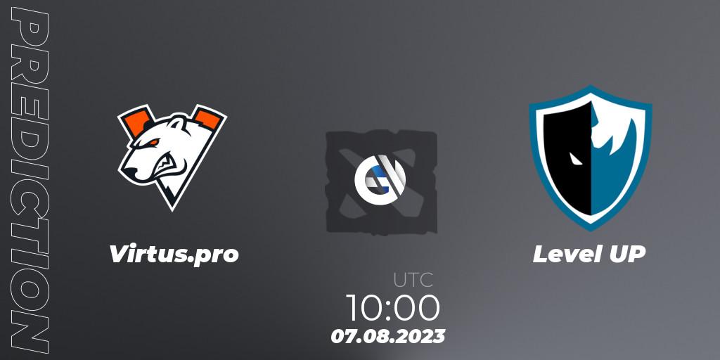 Pronóstico Virtus.pro - Level UP. 07.08.2023 at 11:46, Dota 2, BetBoom Dacha - Online Stage