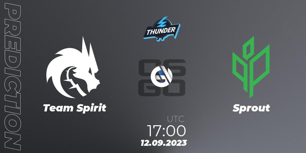 Pronóstico Team Spirit - Sprout. 12.09.23, CS2 (CS:GO), Thunderpick World Championship 2023: European Series #2