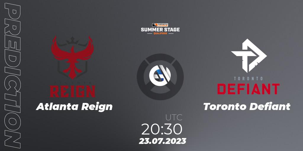 Pronóstico Atlanta Reign - Toronto Defiant. 23.07.23, Overwatch, Overwatch League 2023 - Summer Stage Qualifiers
