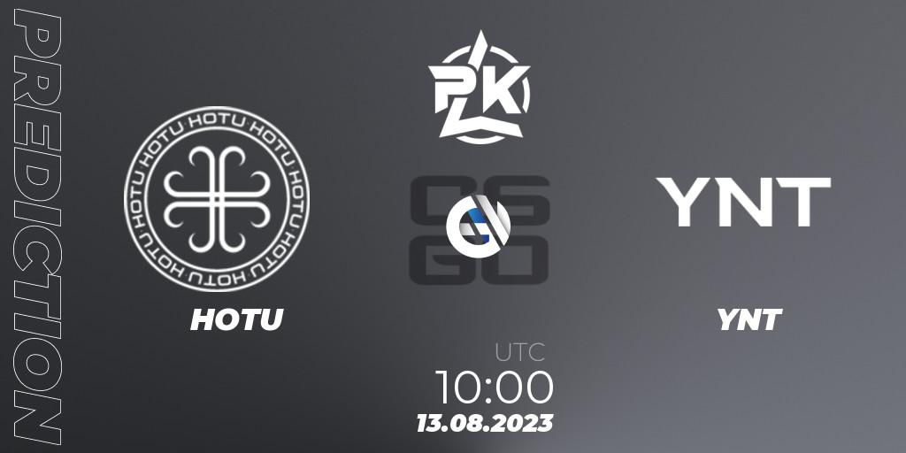 Pronóstico HOTU - YNT. 13.08.2023 at 10:20, Counter-Strike (CS2), Russian Cybersport League 2023
