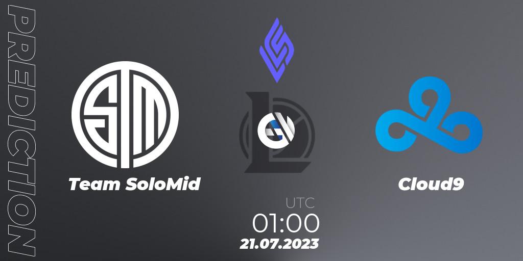 Pronóstico Team SoloMid - Cloud9. 20.07.23, LoL, LCS Summer 2023 - Group Stage