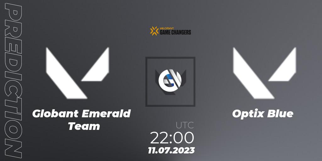 Pronóstico Globant Emerald Team - Optix Blue. 11.07.2023 at 22:00, VALORANT, VCT 2023: Game Changers Latin America South