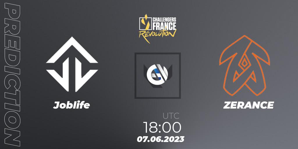 Pronóstico Joblife - ZERANCE. 07.06.23, VALORANT, VALORANT Challengers 2023 France: Revolution Split 2 - Playoffs