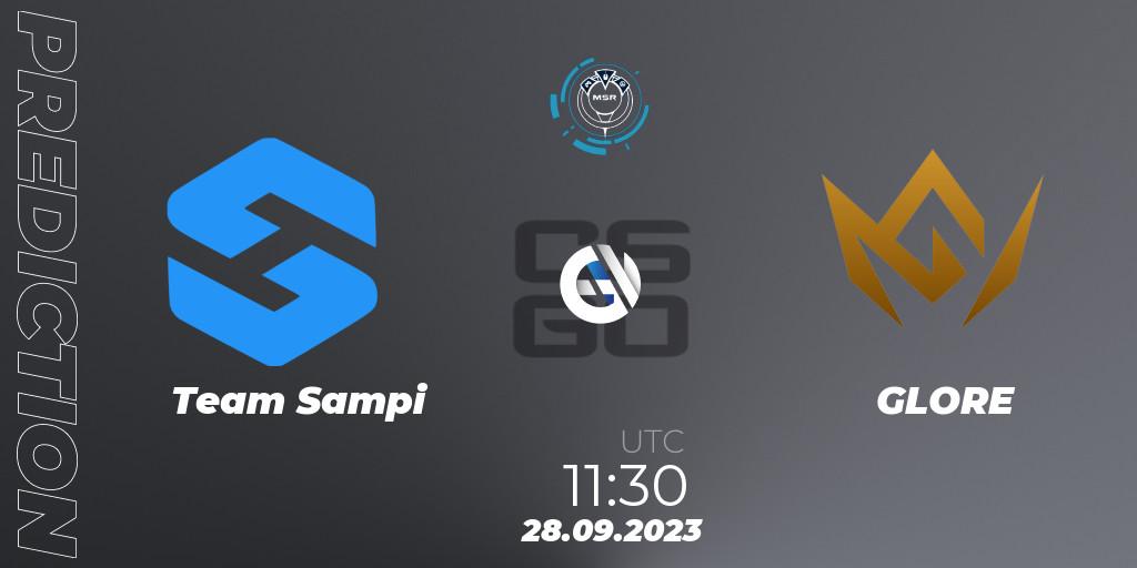 Pronóstico Team Sampi - GLORE. 28.09.23, CS2 (CS:GO), Slovak National Championship 2023