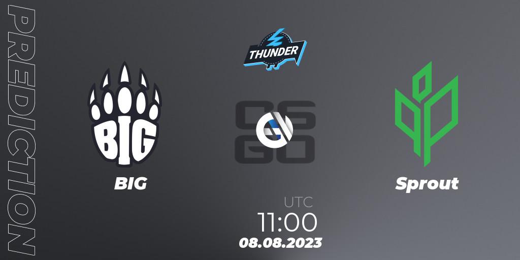 Pronóstico BIG - Sprout. 08.08.2023 at 11:40, Counter-Strike (CS2), Thunderpick World Championship 2023: European Qualifier #1