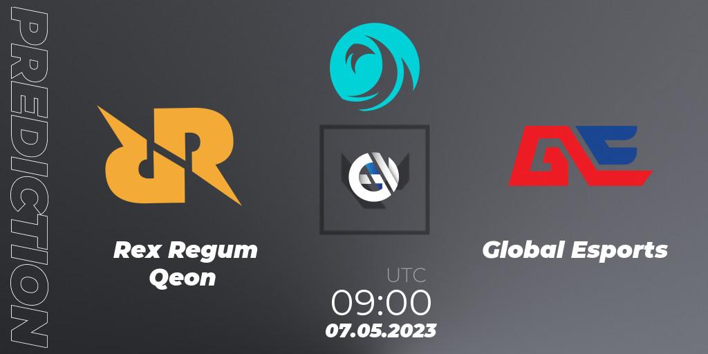 Pronóstico Rex Regum Qeon - Global Esports. 07.05.23, VALORANT, VCT 2023: Pacific League