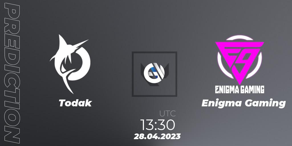 Pronóstico Todak - Enigma Gaming. 28.04.23, VALORANT, VALORANT Challengers 2023: Malaysia & Singapore Split 2 - Group stage