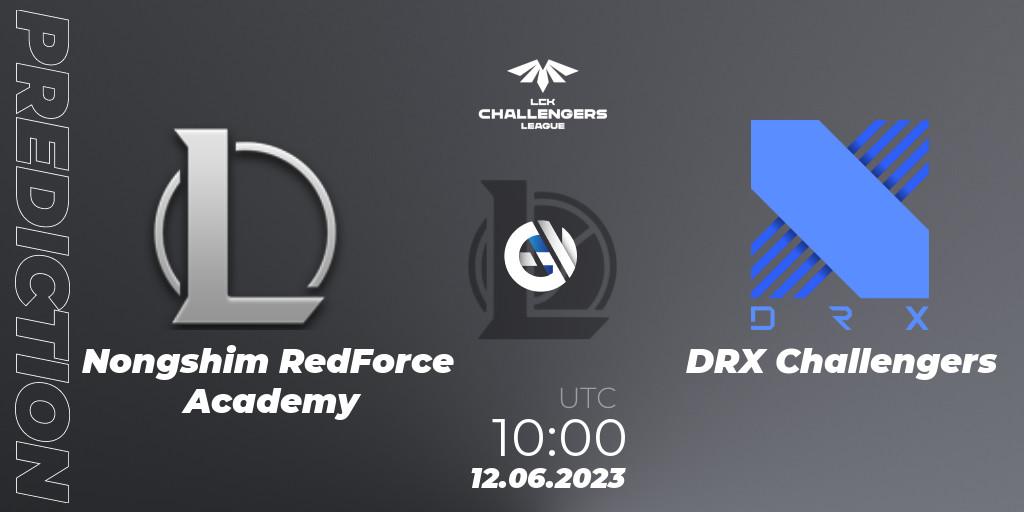 Pronóstico Nongshim RedForce Academy - DRX Challengers. 12.06.23, LoL, LCK Challengers League 2023 Summer - Group Stage