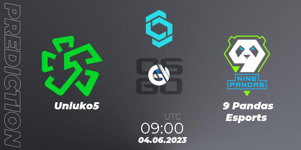 Pronóstico Unluko5 - 9 Pandas Esports. 04.06.2023 at 09:00, Counter-Strike (CS2), CCT North Europe Series 5
