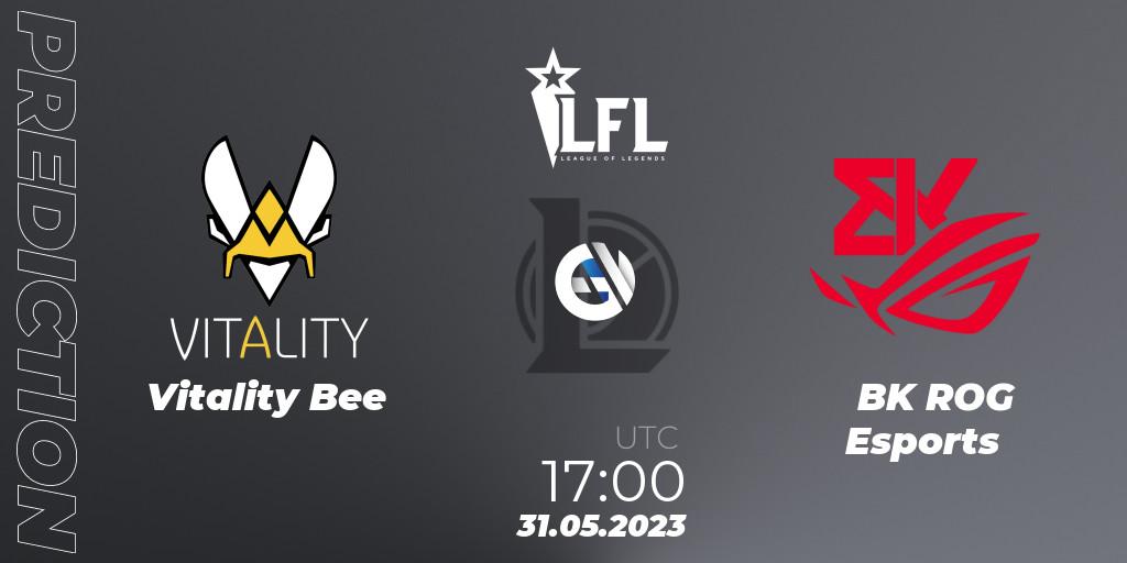 Pronóstico Vitality Bee - BK ROG Esports. 31.05.2023 at 17:00, LoL, LFL Summer 2023 - Group Stage