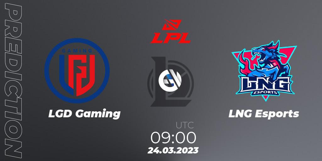 Pronóstico LGD Gaming - LNG Esports. 24.03.23, LoL, LPL Spring 2023 - Group Stage