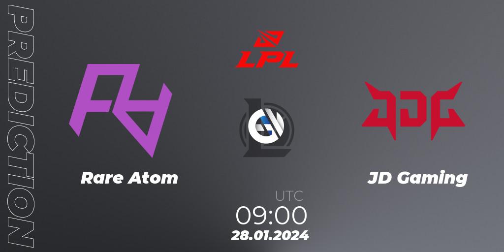 Pronóstico Rare Atom - JD Gaming. 28.01.2024 at 09:00, LoL, LPL Spring 2024 - Group Stage