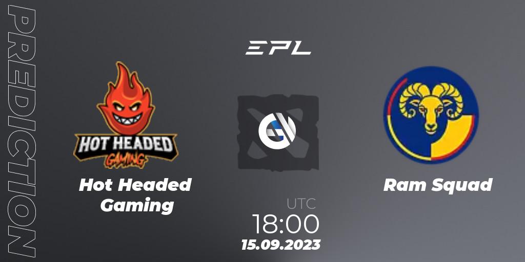 Pronóstico Hot Headed Gaming - Ram Squad. 15.09.2023 at 15:03, Dota 2, European Pro League Season 12