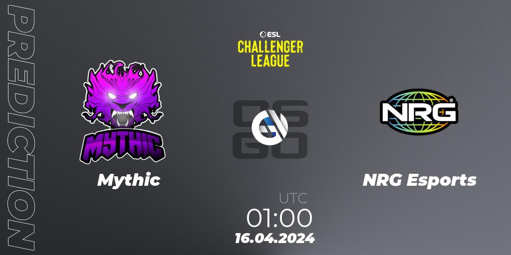 Pronóstico Mythic - NRG Esports. 16.04.24, CS2 (CS:GO), ESL Challenger League Season 47: North America