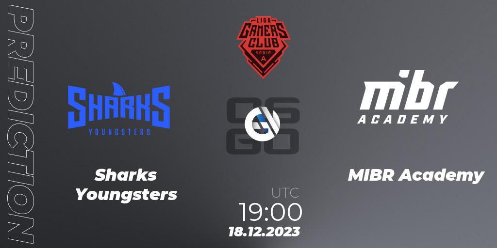 Pronóstico Sharks Youngsters - MIBR Academy. 18.12.2023 at 19:00, Counter-Strike (CS2), Gamers Club Liga Série A: December 2023