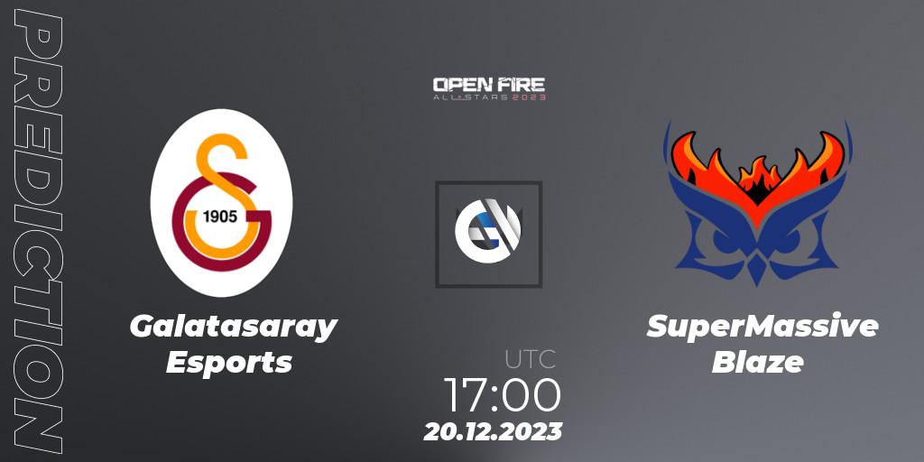 Pronóstico Galatasaray Esports - SuperMassive Blaze. 20.12.2023 at 17:00, VALORANT, Open Fire All Stars 2023