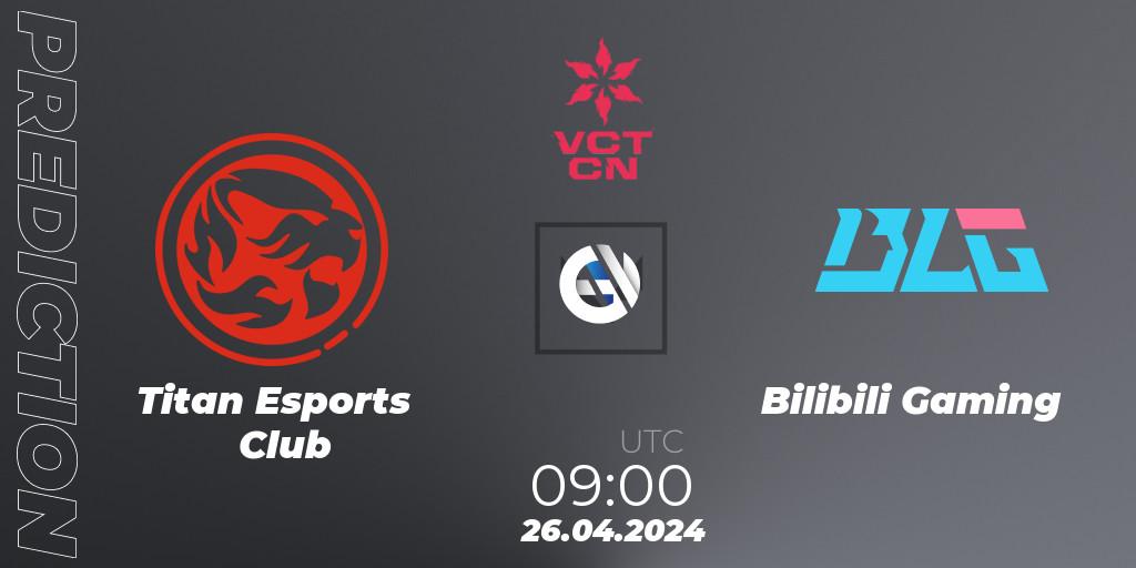 Pronóstico Titan Esports Club - Bilibili Gaming. 26.04.24, VALORANT, VALORANT Champions Tour China 2024: Stage 1 - Group Stage