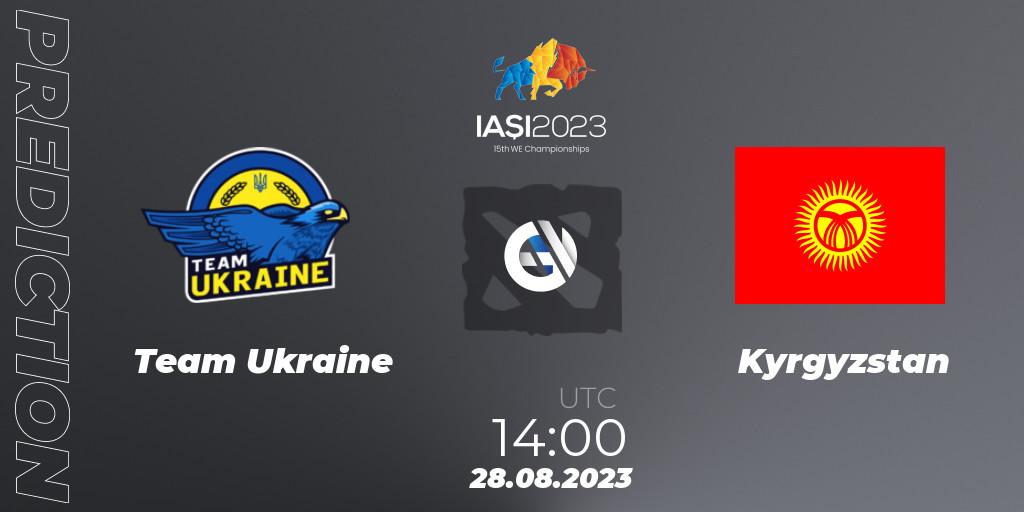 Pronóstico Team Ukraine - Kyrgyzstan. 28.08.23, Dota 2, IESF World Championship 2023