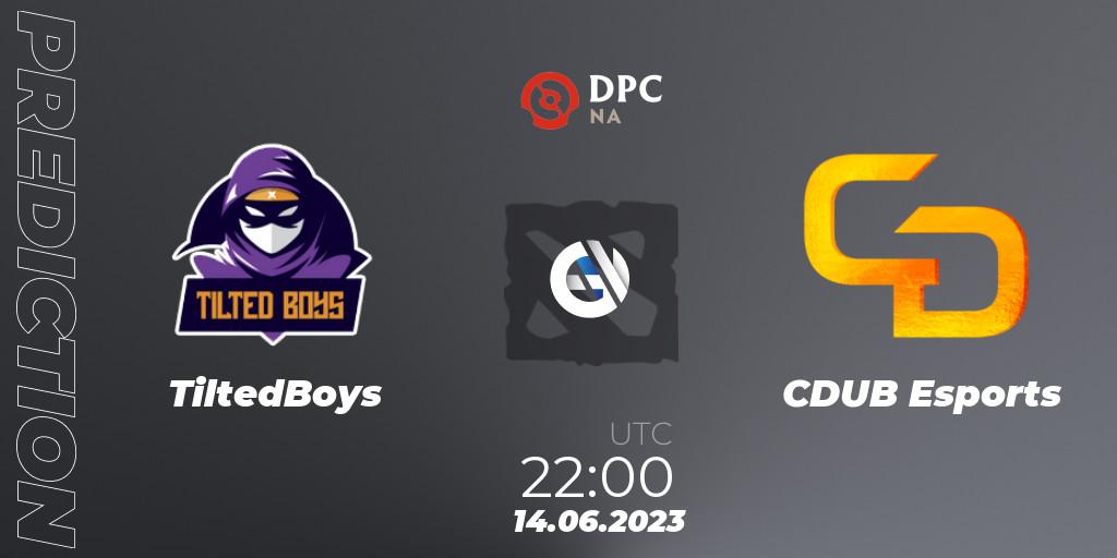 Pronóstico TiltedBoys - CDUB Esports. 14.06.23, Dota 2, DPC 2023 Tour 3: NA Division II (Lower)