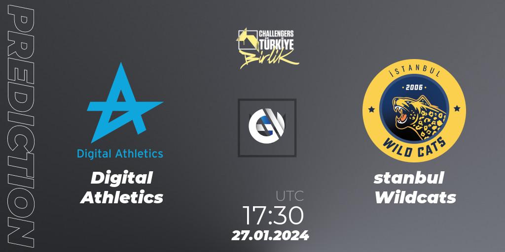 Pronóstico Digital Athletics - İstanbul Wildcats. 27.01.24, VALORANT, VALORANT Challengers 2024 Turkey: Birlik Split 1