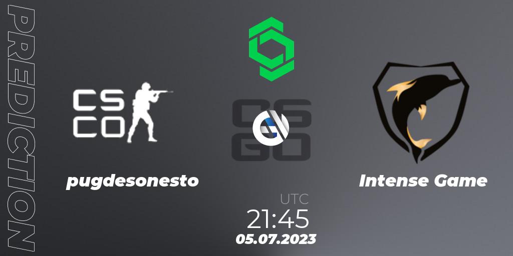Pronóstico pugdesonesto - Intense Game. 05.07.2023 at 21:45, Counter-Strike (CS2), CCT South America Series #8: Closed Qualifier