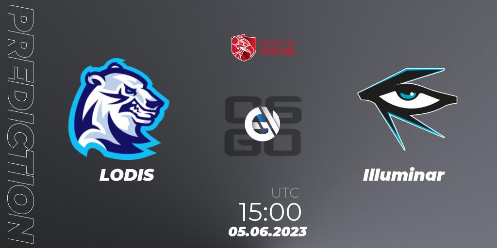 Pronóstico LODIS - Illuminar. 05.06.23, CS2 (CS:GO), Polish Esports League 2023 Split 2