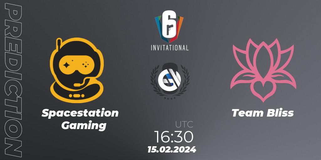 Pronóstico Spacestation Gaming - Team Bliss. 15.02.2024 at 16:30, Rainbow Six, Six Invitational 2024 - Group Stage