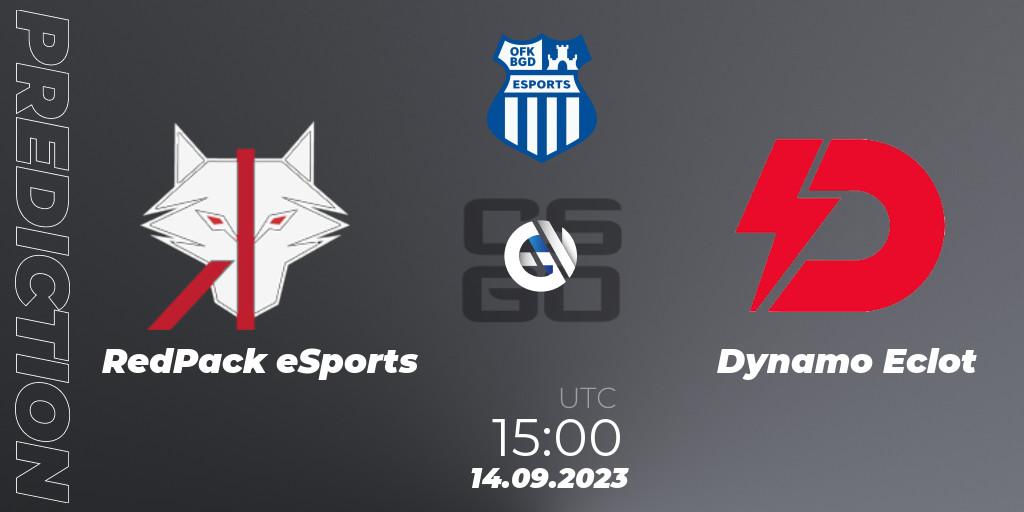 Pronóstico RedPack eSports - Dynamo Eclot. 14.09.23, CS2 (CS:GO), OFK BGD Esports Series #1