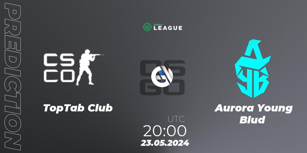 Pronóstico TopTab Club - Aurora Young Blud. 23.05.2024 at 20:00, Counter-Strike (CS2), ESEA Season 49: Advanced Division - Europe