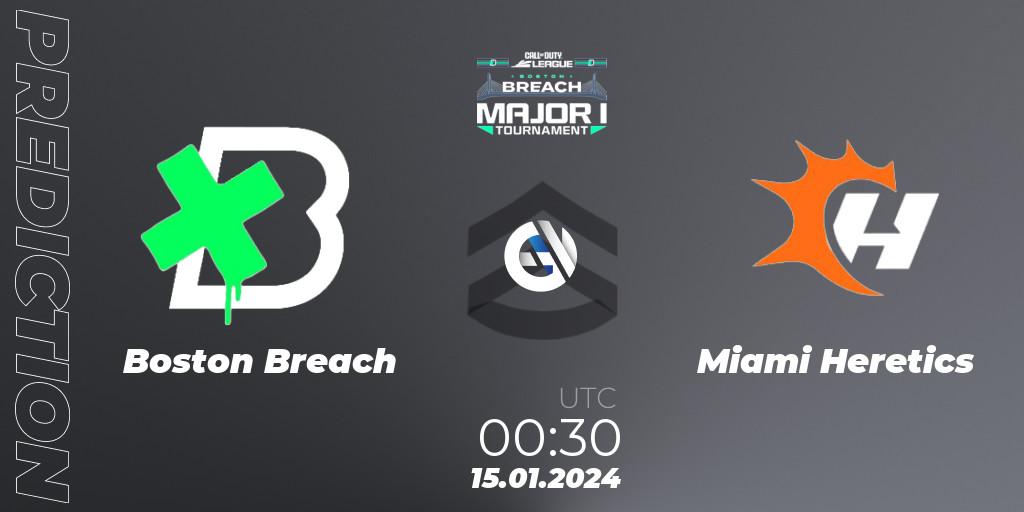 Pronóstico Boston Breach - Miami Heretics. 15.01.2024 at 00:30, Call of Duty, Call of Duty League 2024: Stage 1 Major Qualifiers