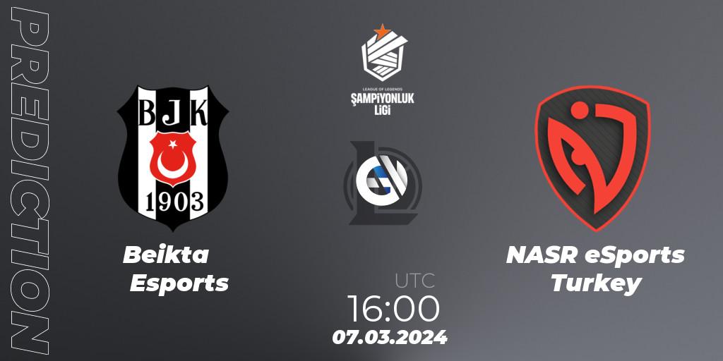 Pronóstico Beşiktaş Esports - NASR eSports Turkey. 07.03.24, LoL, TCL Winter 2024