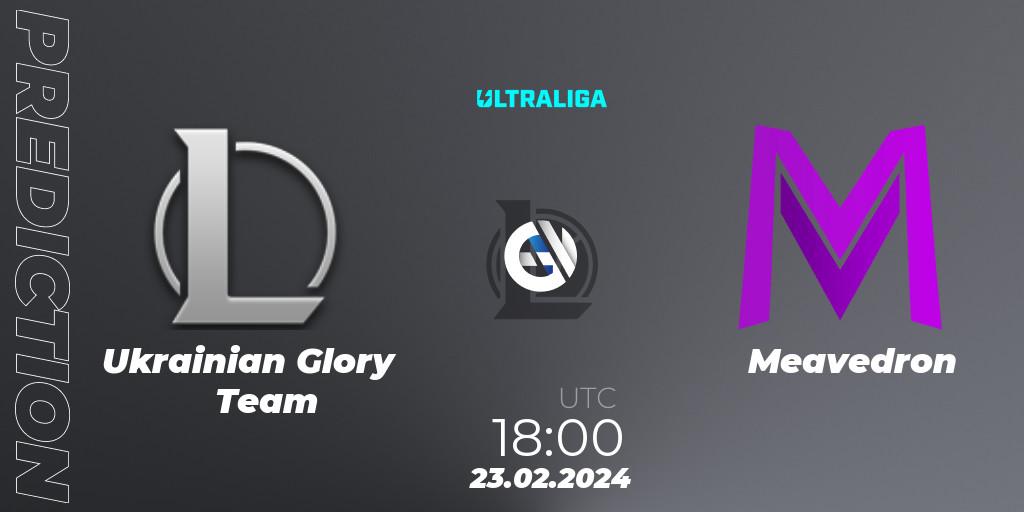 Pronóstico Ukrainian Glory Team - Meavedron. 23.02.2024 at 18:00, LoL, Ultraliga 2nd Division Season 8