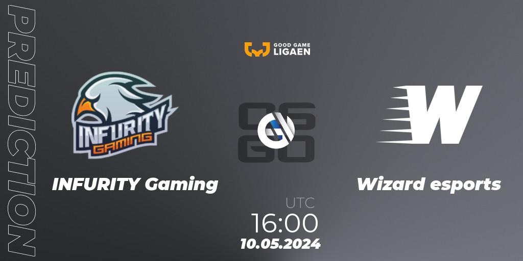 Pronóstico INFURITY Gaming - Wizard esports. 10.05.2024 at 16:00, Counter-Strike (CS2), Good Game-ligaen Spring 2024