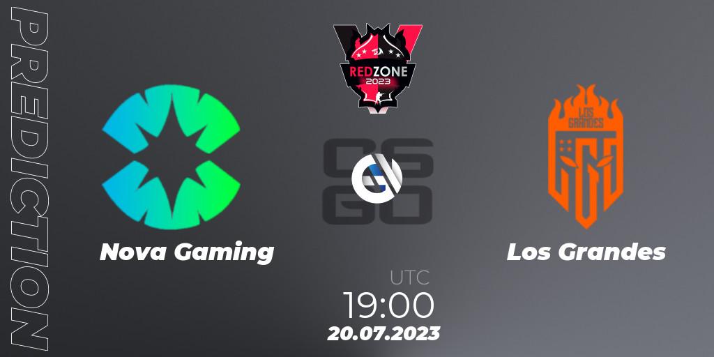 Pronóstico Nova Gaming - Los Grandes. 20.07.2023 at 19:00, Counter-Strike (CS2), RedZone PRO League Season 5